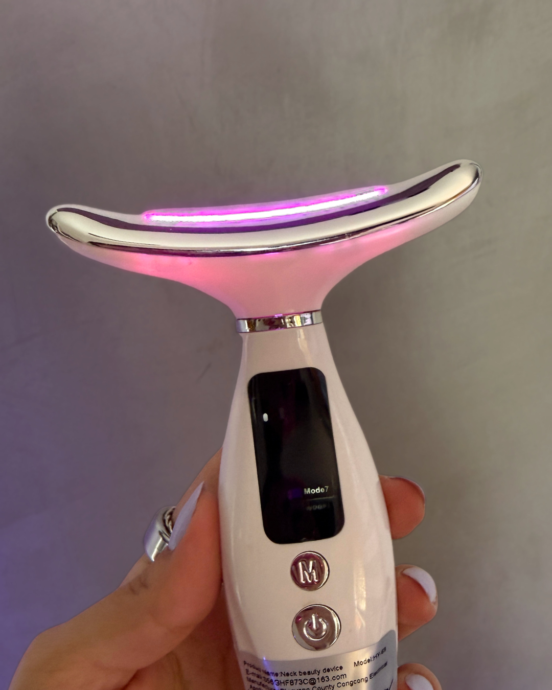 Terapia de Luz LED para Rostro Gua Sha LED - Elimina Papada