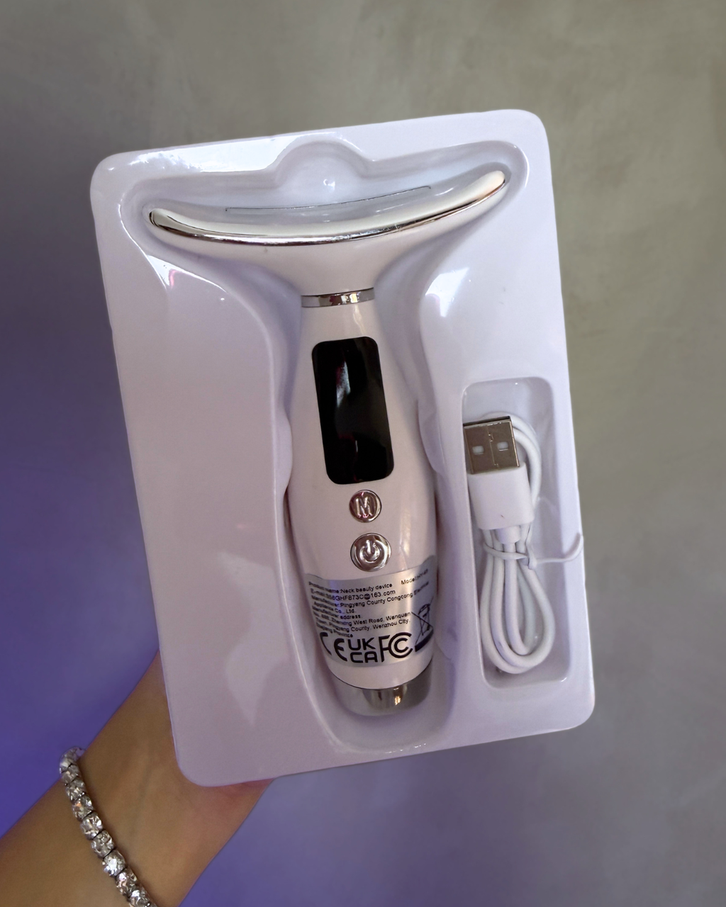 Terapia de Luz LED para Rostro Gua Sha LED - Elimina Papada