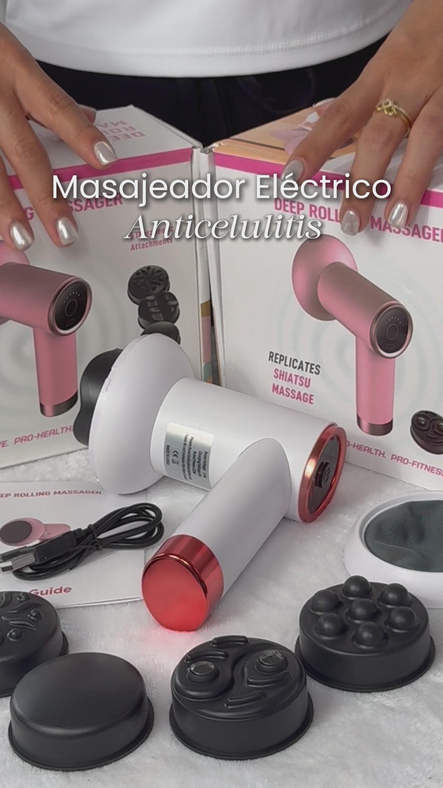 Masajeador Corporal de Rotación y Vibración 360°
